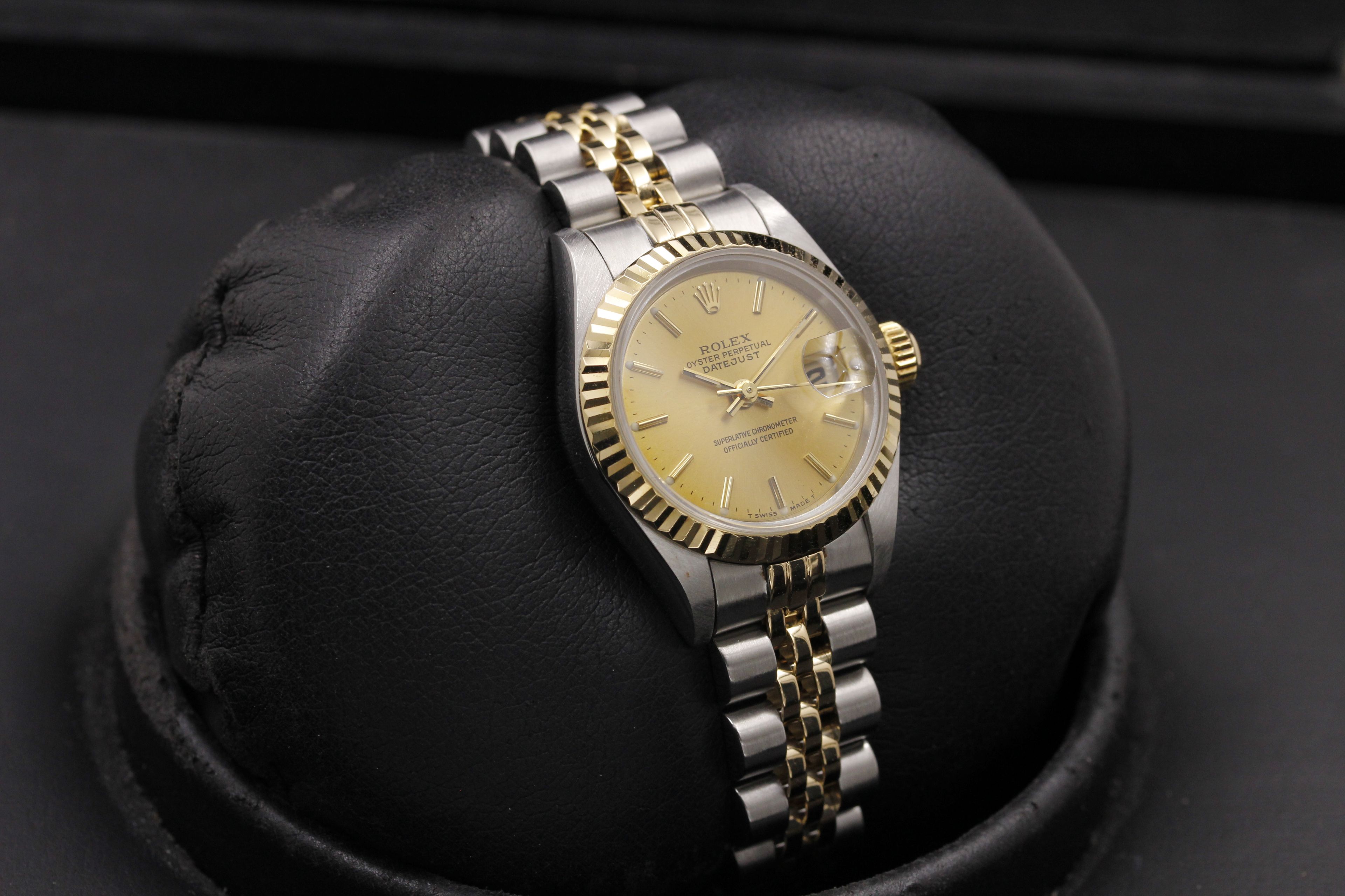 rolex datejust yellow face